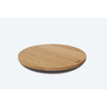 Bild in Galerie-Betrachter laden, Drehteller aus Eichenholz Natur, Größe M, ca. 50 cm Durchmesser, Seitenansicht