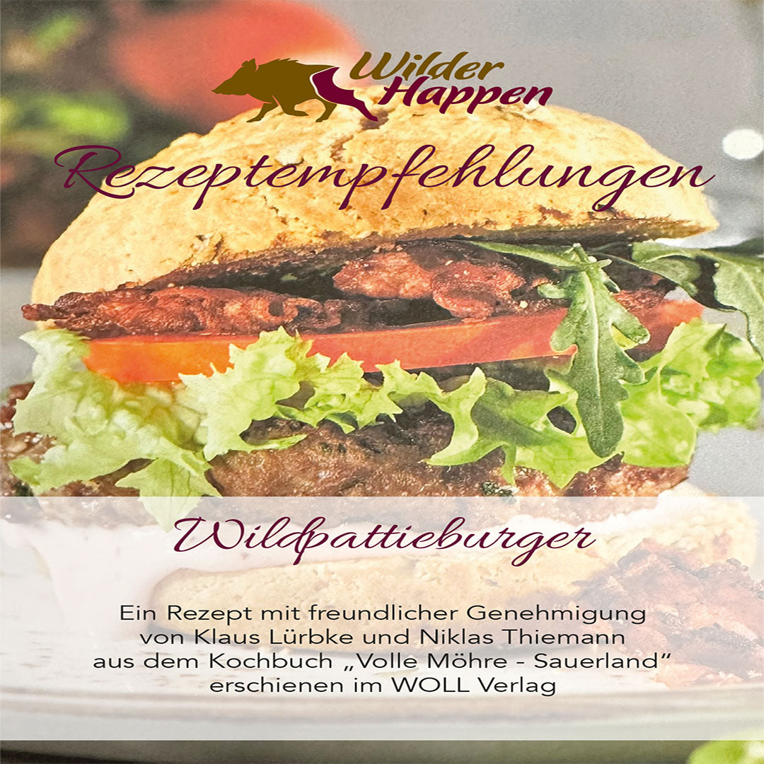 Wildpattieburger mit Kürbiskernbrötchen und Preiselbeermayonaise