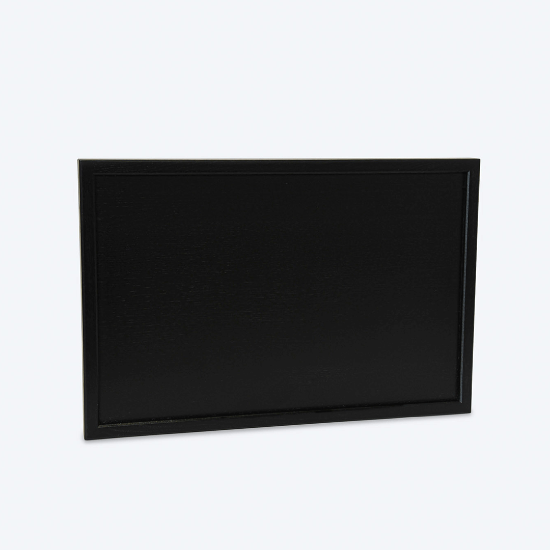 Serviertablett Holz schwarz 40 x 60cm