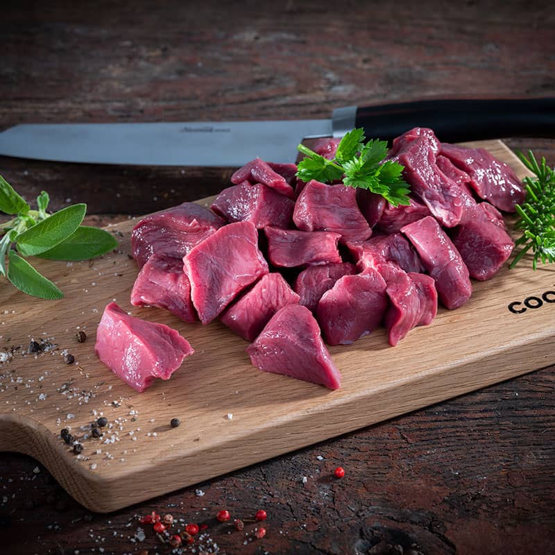 Damwildgulasch - ca. 500g Paket