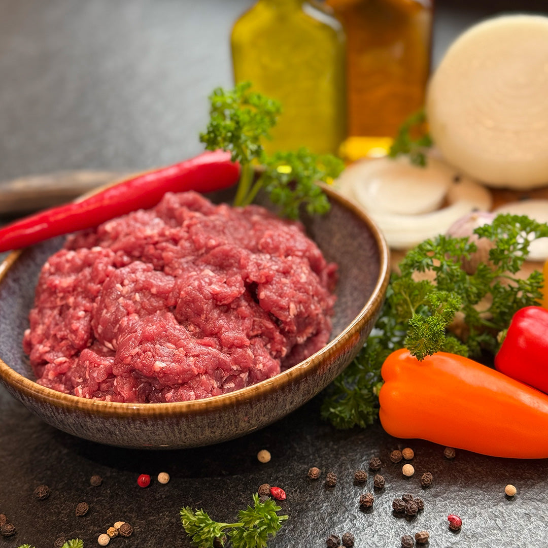 Hackfleisch vom Rotwild - ca. 500g Paket