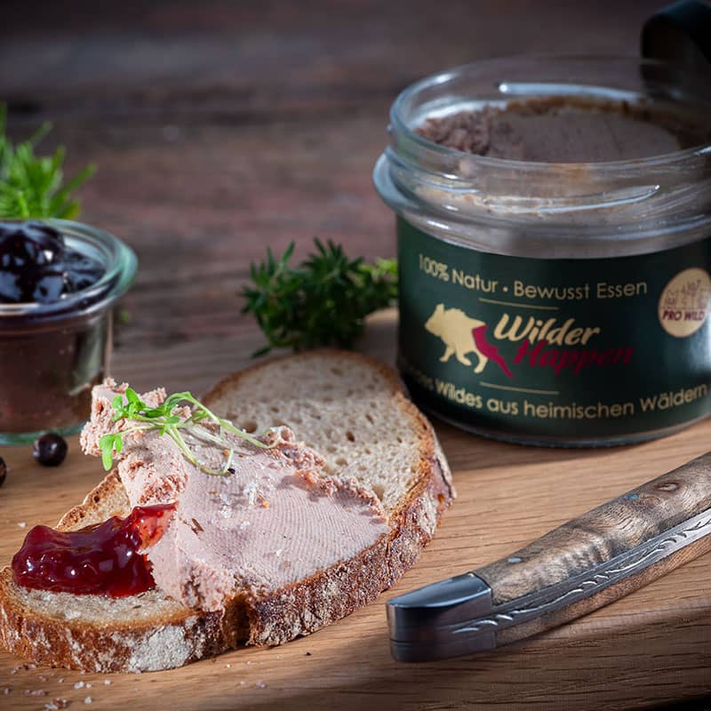 Wilde Leberwurst mit Preiselbeeren - 120g Glas